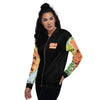 Kenyan Map Bomber Jacket - (Black, Unisex)
