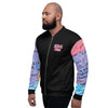 Nigerian Map on sleeves Unisex Bomber Jacket - black