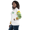 Nigerian Map on sleeves Unisex Bomber Jacket - white