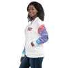 Nigerian Map on sleeves Unisex Bomber Jacket - white