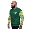 Nigerian Map on sleeves Unisex Bomber Jacket - green