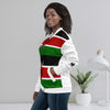 Kenya Flag Bomber Jacket - White | Unisex