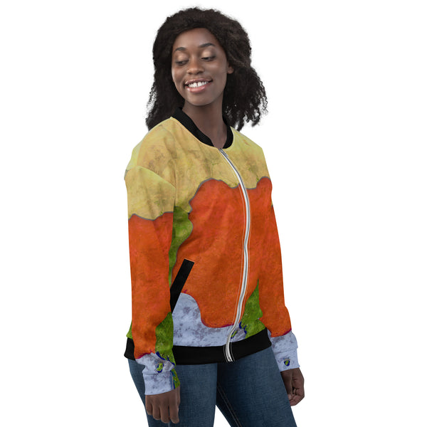 Nigeria Map, Rugged look, Unisex Bomber Jacket