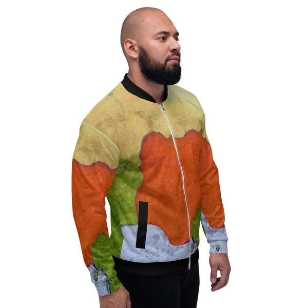 Nigeria Map, Rugged look, Unisex Bomber Jacket
