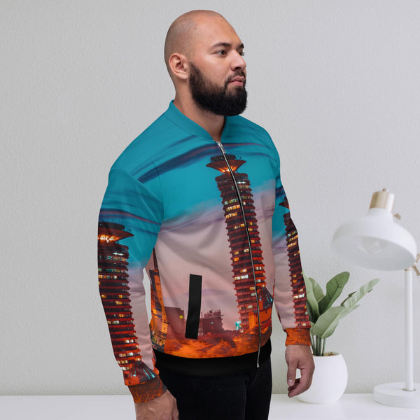 Nairobi City, KICC Unisex Bomber Jacket