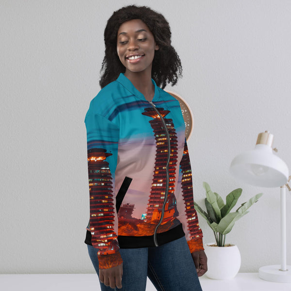 Nairobi City, KICC Unisex Bomber Jacket