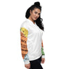 Kenyan Map Bomber Jacket - (White, Unisex)