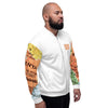 Kenyan Map Bomber Jacket - (White, Unisex)
