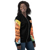 Kenyan Map Bomber Jacket - (Black, Unisex)