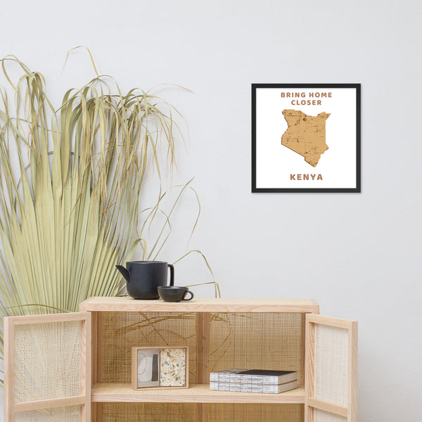 “Bring Home Closer: Kenya” Premium Framed Print