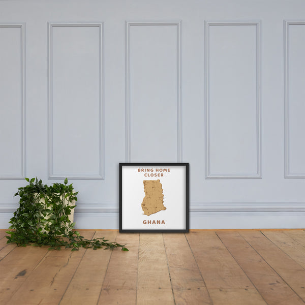 “Bring Home Closer: Ghana” Premium Framed Print