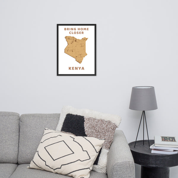 “Bring Home Closer: Kenya” Premium Framed Print