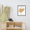 “Bring Home Closer: Nigeria” Premium Framed Print