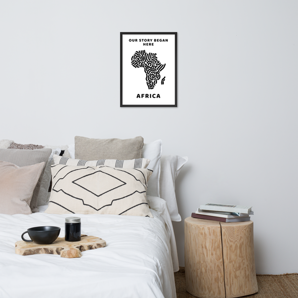 Our Story Began Here - Africa, Framed Wall Art
