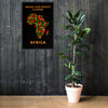 Bring Our Roots Closer - Africa, Framed Wall Art in Color, on Black
