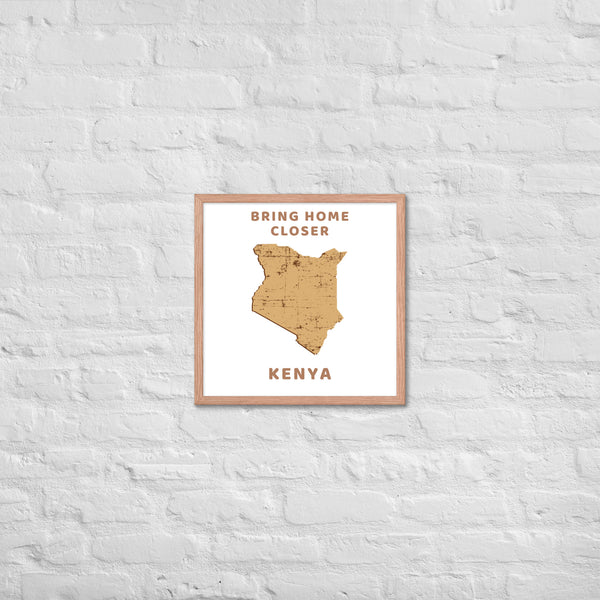 “Bring Home Closer: Kenya” Premium Framed Print