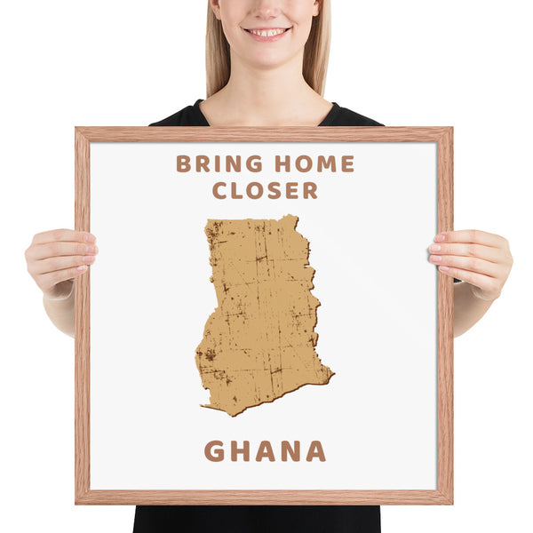 “Bring Home Closer: Ghana” Premium Framed Print