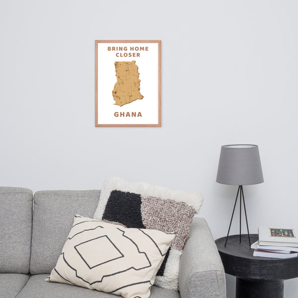 “Bring Home Closer: Ghana” Premium Framed Print