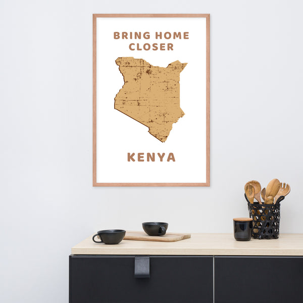 “Bring Home Closer: Kenya” Premium Framed Print