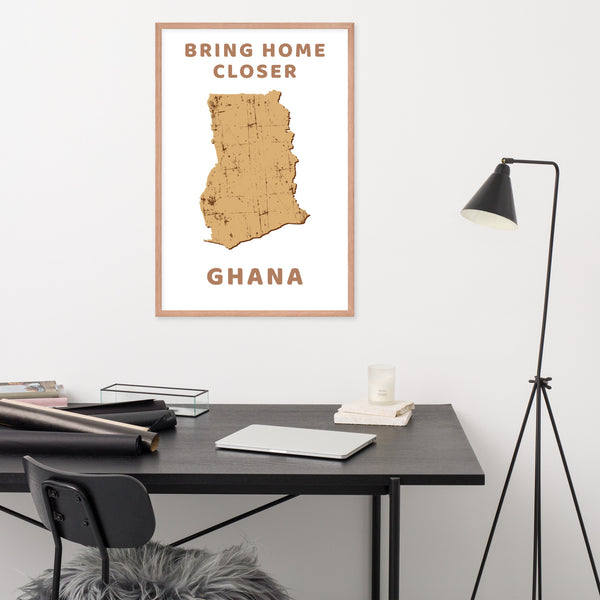 “Bring Home Closer: Ghana” Premium Framed Print