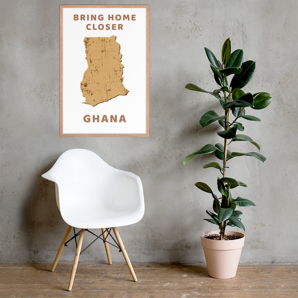 “Bring Home Closer: Ghana” Premium Framed Print