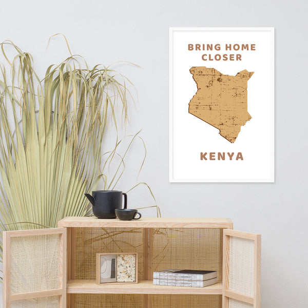 “Bring Home Closer: Kenya” Premium Framed Print