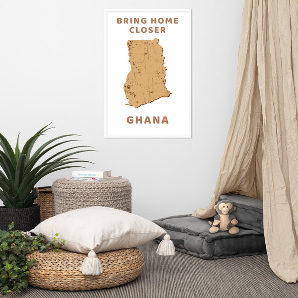 “Bring Home Closer: Ghana” Premium Framed Print