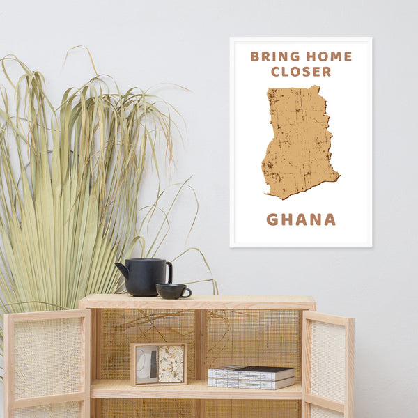 “Bring Home Closer: Ghana” Premium Framed Print