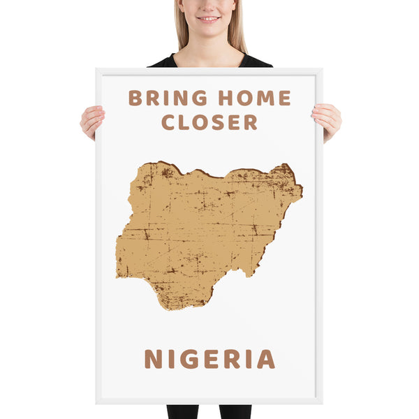 “Bring Home Closer: Nigeria” Premium Framed Print