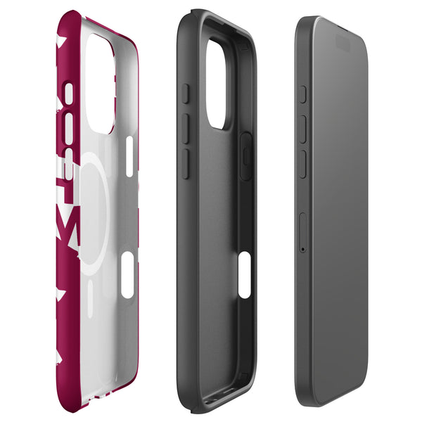 Kenyan Map on burgundy - MagSafe® tough case for iPhone®