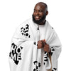 Kenya Home Map on White, Sherpa Blanket