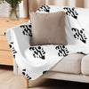 Kenya Home Map on White, Sherpa Blanket