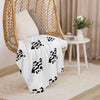 Kenya Home Map on White, Sherpa Blanket
