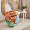 Kenya Map, Sherpa Blanket