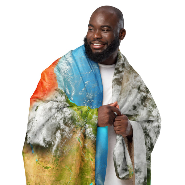 Kenya Aerial Map, Sherpa Blanket