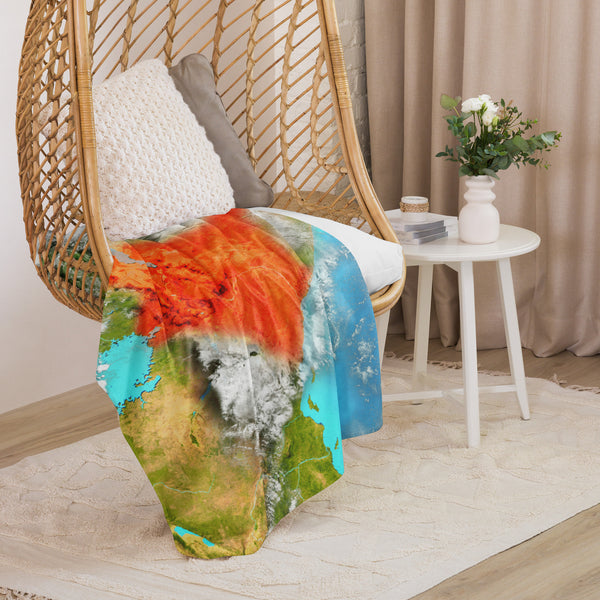 Kenya Aerial Map, Sherpa Blanket