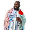 Nigeria Map Sherpa Blanket