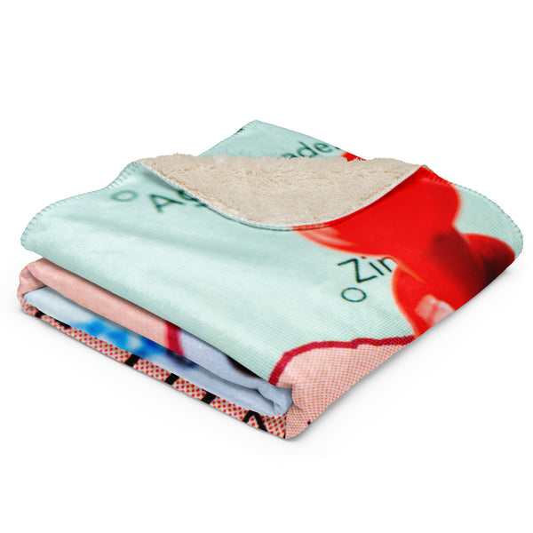 Nigeria Map Sherpa Blanket
