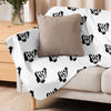 Nigeria Home Map on White, Sherpa Blanket