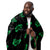 Nigeria Home Green Map on Black, Sherpa Blanket