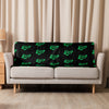 Nigeria Home Green Map on Black, Sherpa Blanket