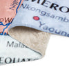 Nigeria Map Sherpa Blanket