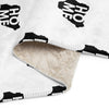 Nigeria Home Map on White, Sherpa Blanket