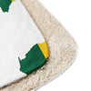 Ghana Map & Flag Sherpa Blanket - White