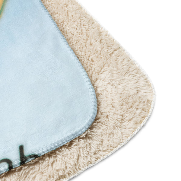 Kenya Map, Sherpa Blanket