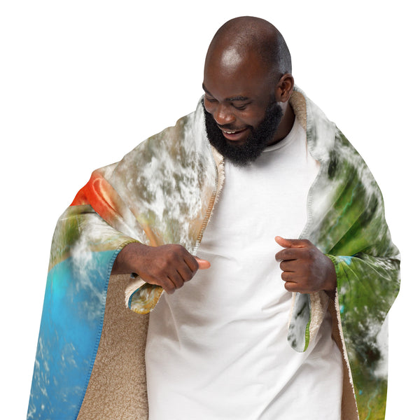 Kenya Aerial Map, Sherpa Blanket