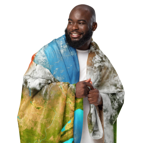 Kenya Aerial Map, Sherpa Blanket