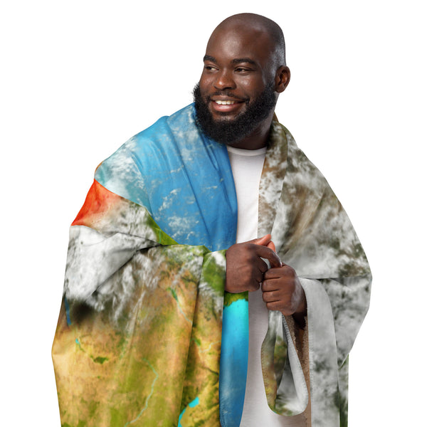Kenya Aerial Map, Sherpa Blanket