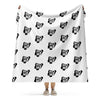 Nigeria Home Map on White, Sherpa Blanket