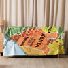 Kenya Map, Sherpa Blanket